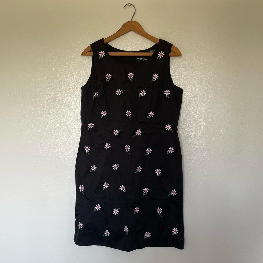 Vintage Floral Embroidered Dress